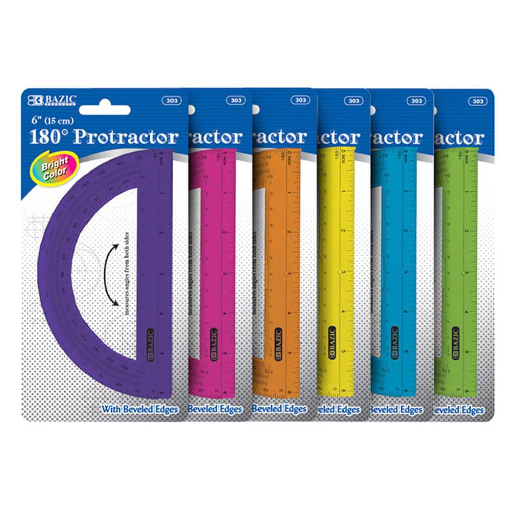 BAZIC 5-Piece Geometry Ruler Combination Sets Bazic Products