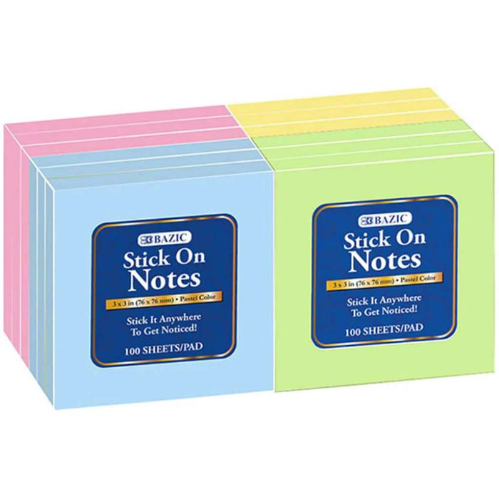 Stick On Notes 12 Shrink 3in x 3in 