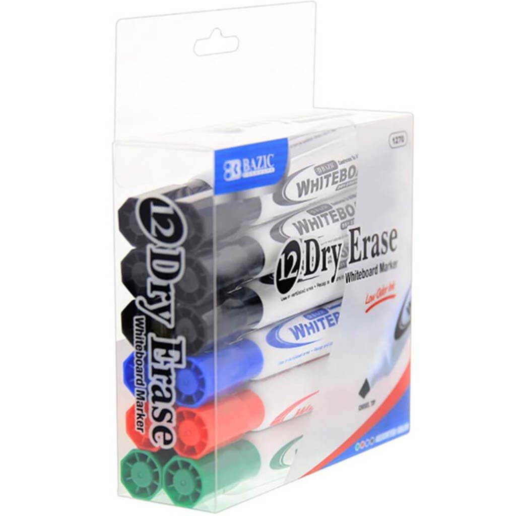 Dry Erase Whiteboard Marker Assorted Color 12pcs 