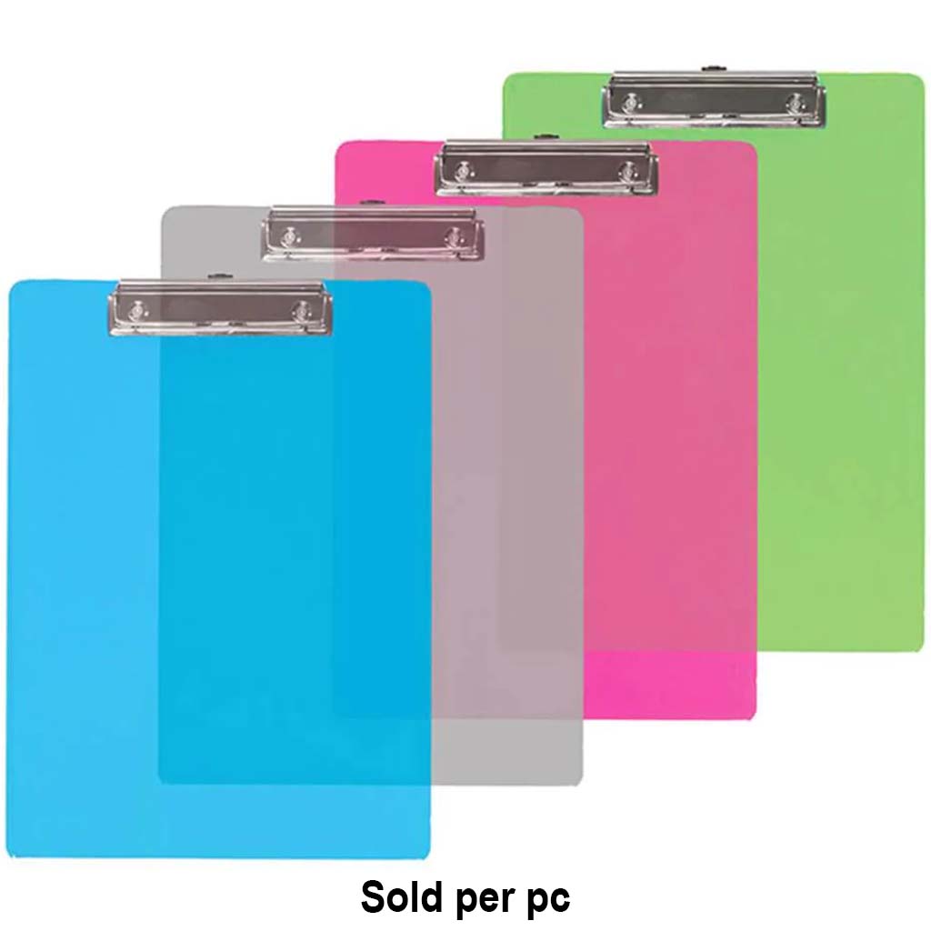 Standard Size Plastic Clipboard with Low Profile Clip 