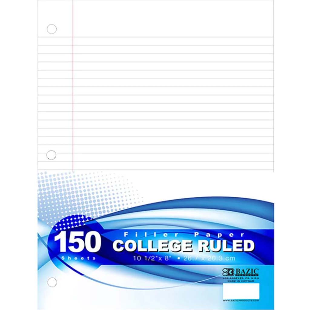 Filler College Ruled 150ct 