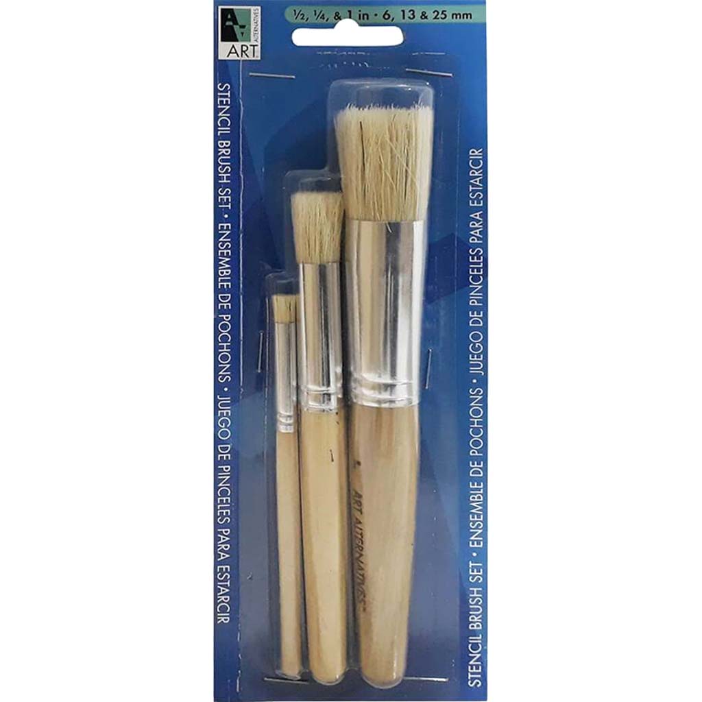 Art Alternatives Stencil Brush Set 3pcs