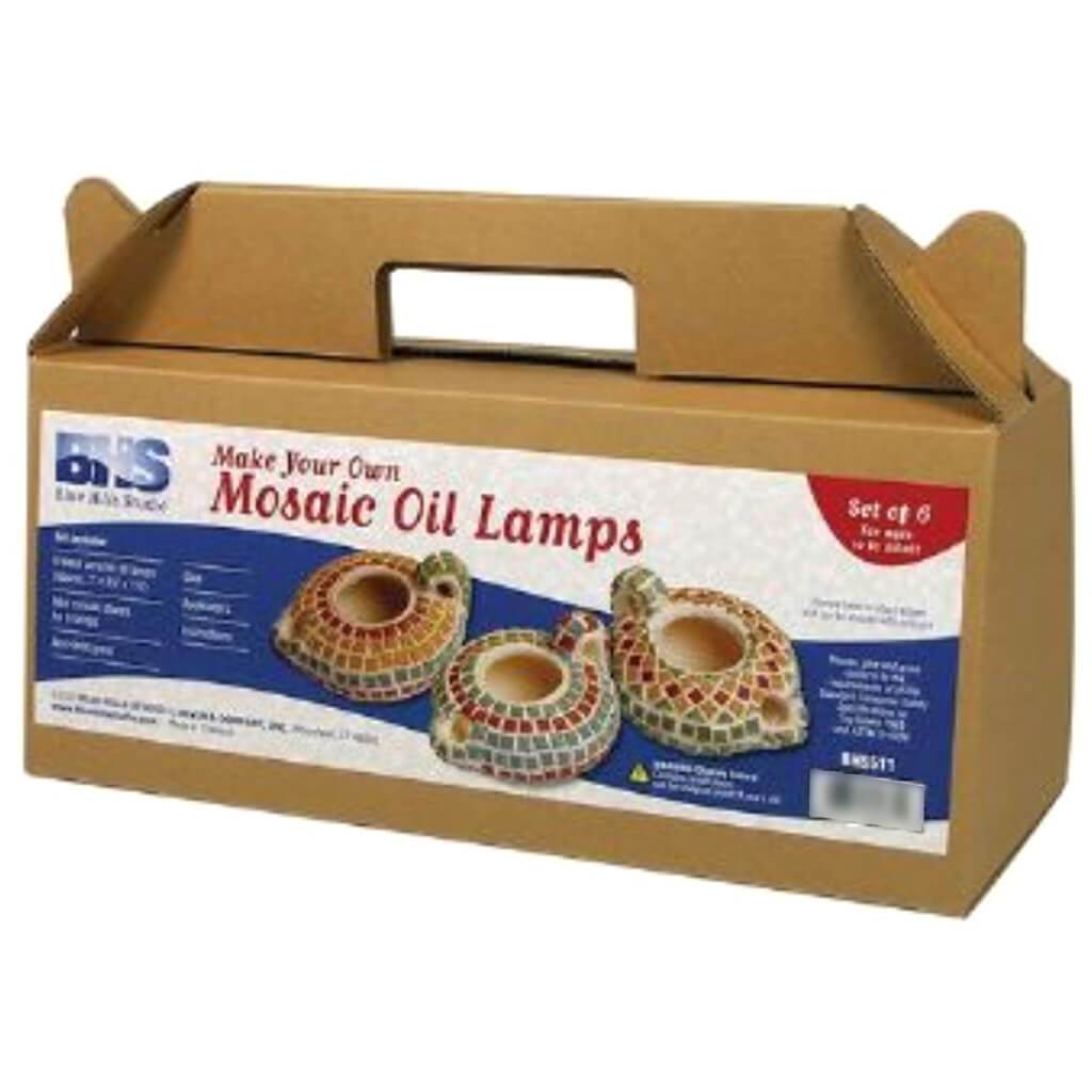 Make Your Own Mosaic Oil Lamps
