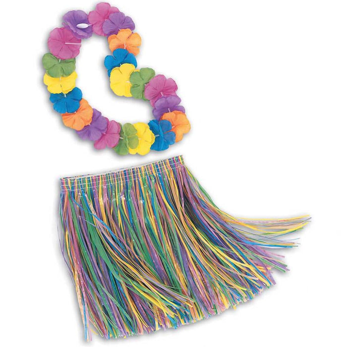 Child Luau Skirt & Lei Set 