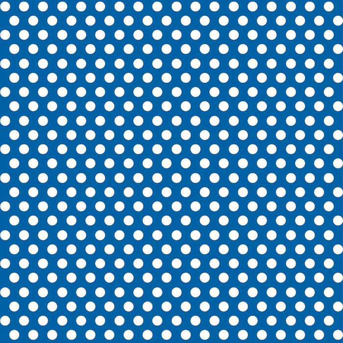 Gift Wrap 30in x 5ft, Royal Blue Dots 