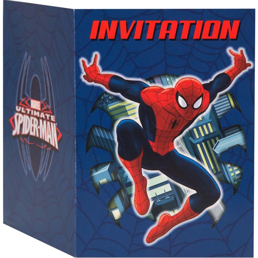 Ultimate Spider-Man Invitations, 8ct 