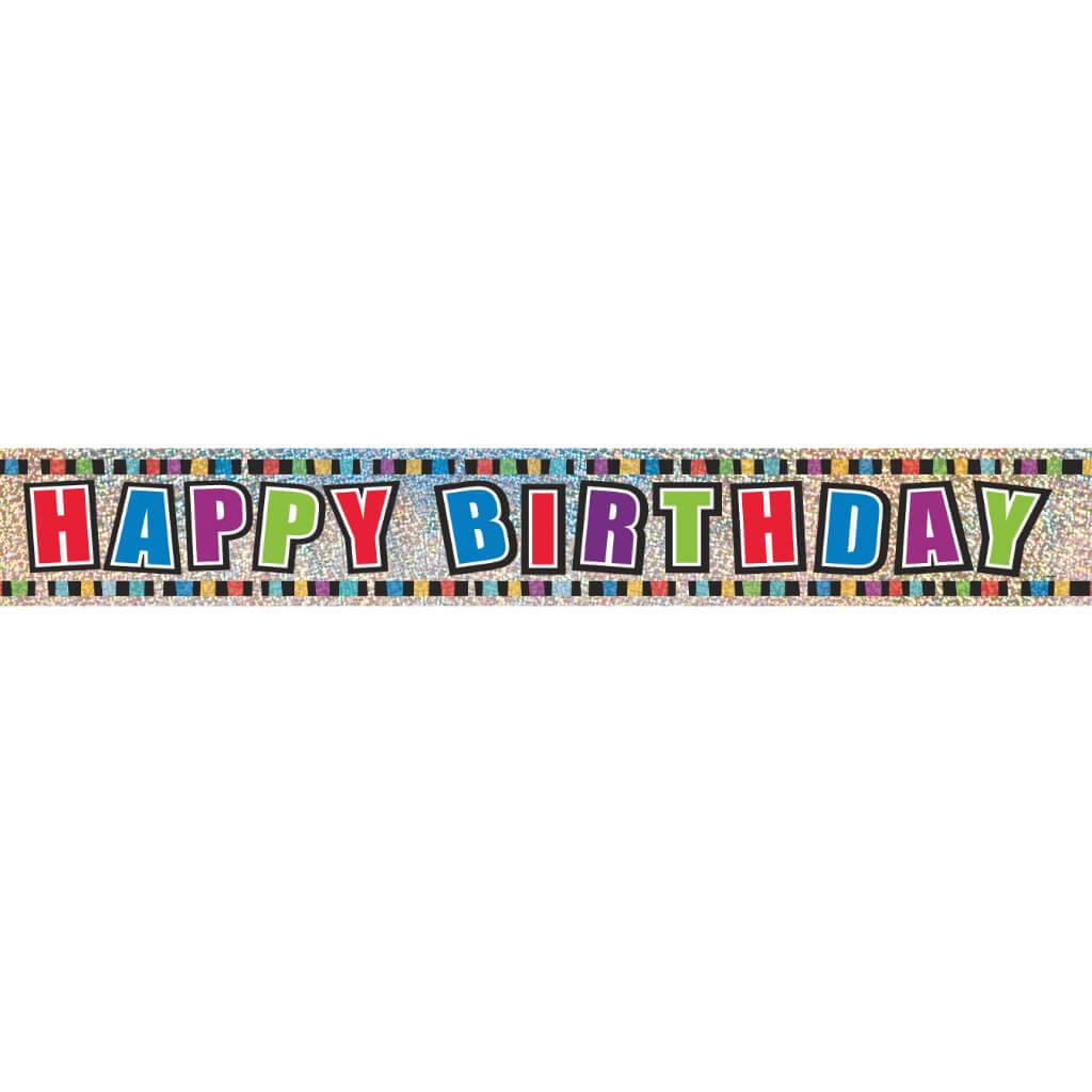 Prism Banner 9ft, Happy Birthday 