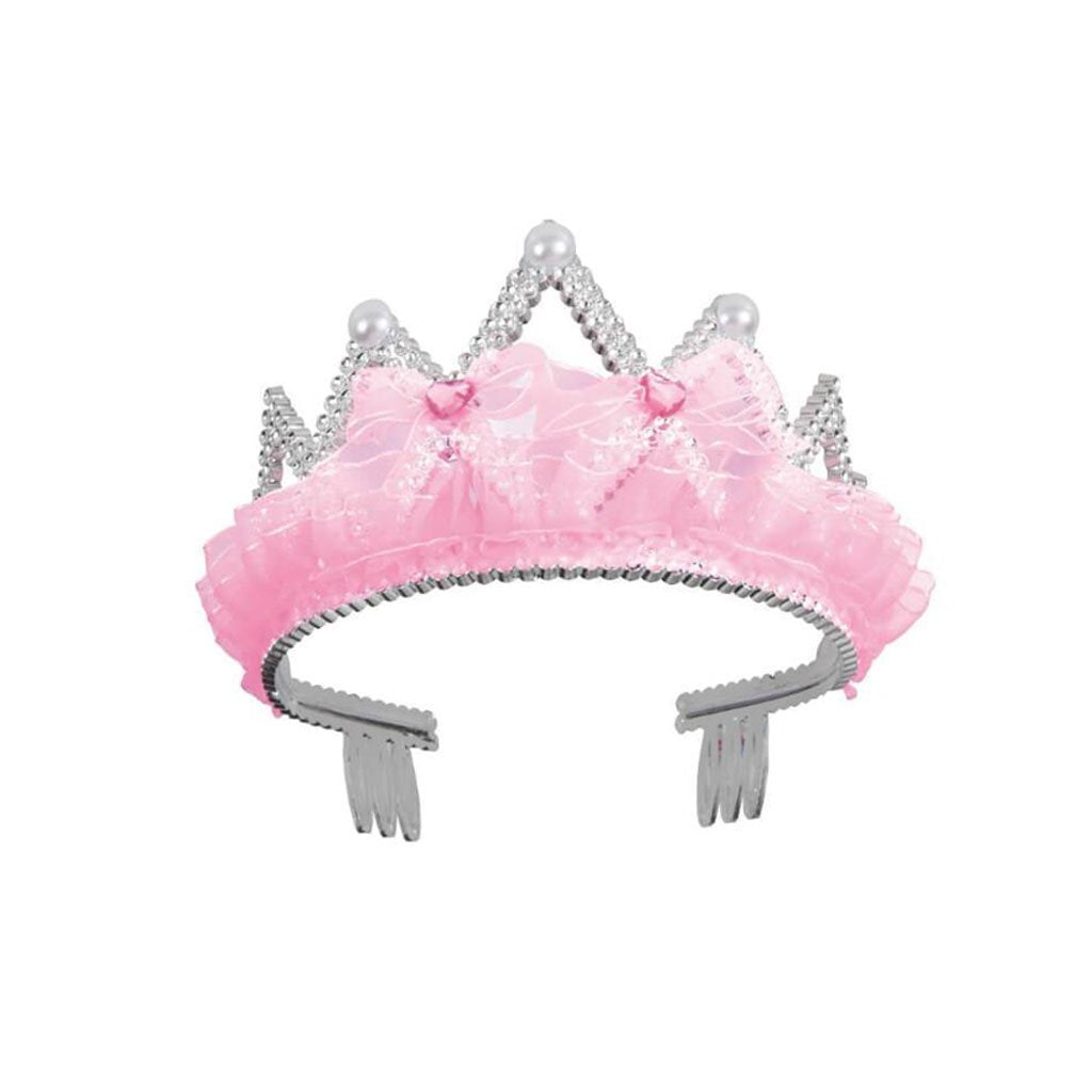 Pink Bows and Ribbon Plastic Princess Tiara