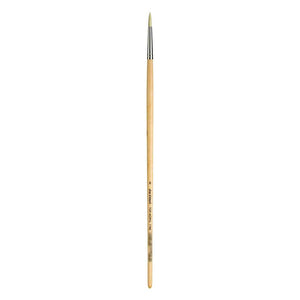 Top Acryl Brush, Round, Long Naturally Lacquered Handles