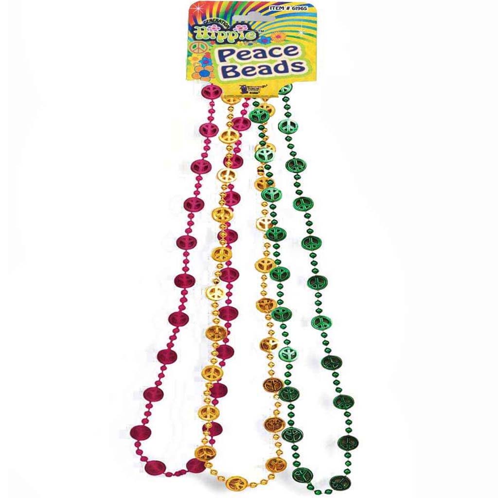 Hippie Peace Sign Beads