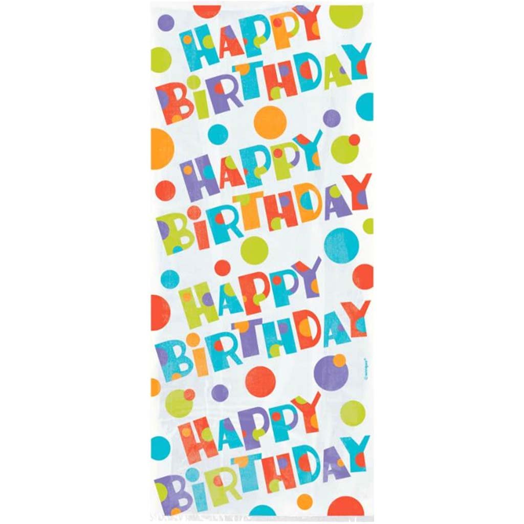Cellophane Bags 20ct, Bubbly Birthday 