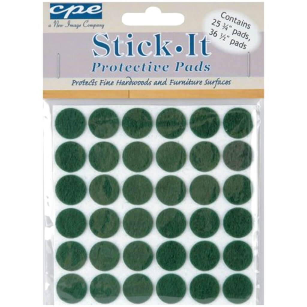 Stick-It Felt Protective Pads Green