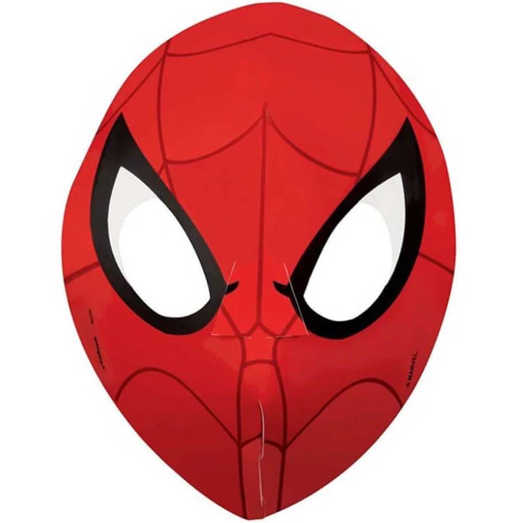 Party Mask 8ct, Spiderman