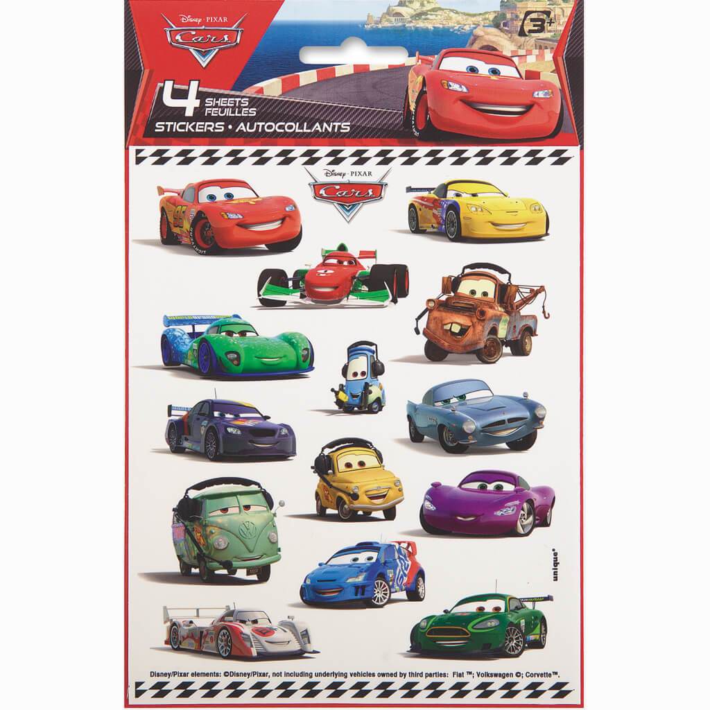 Disney Cars 2 Sticker Sheets, 4ct 