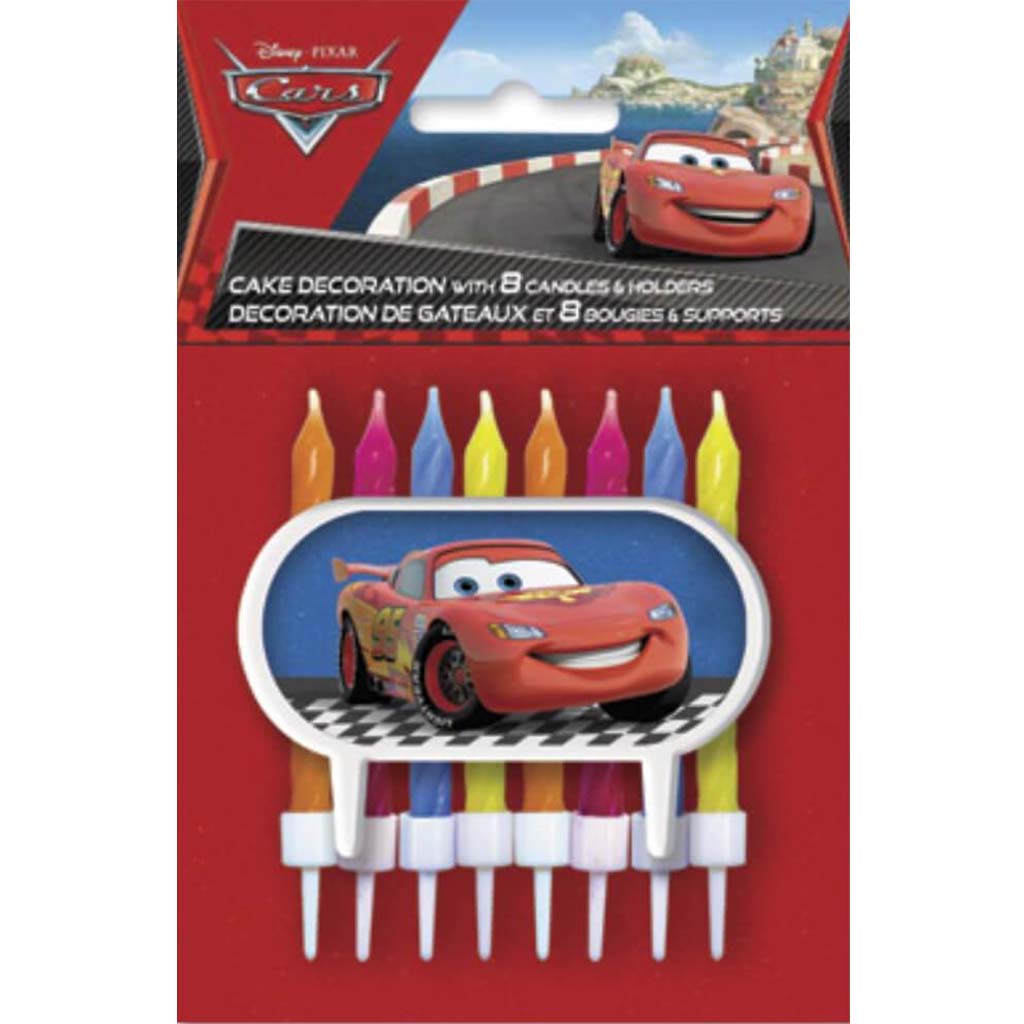 Cake Decor Candle 8ct, Disney Cars 