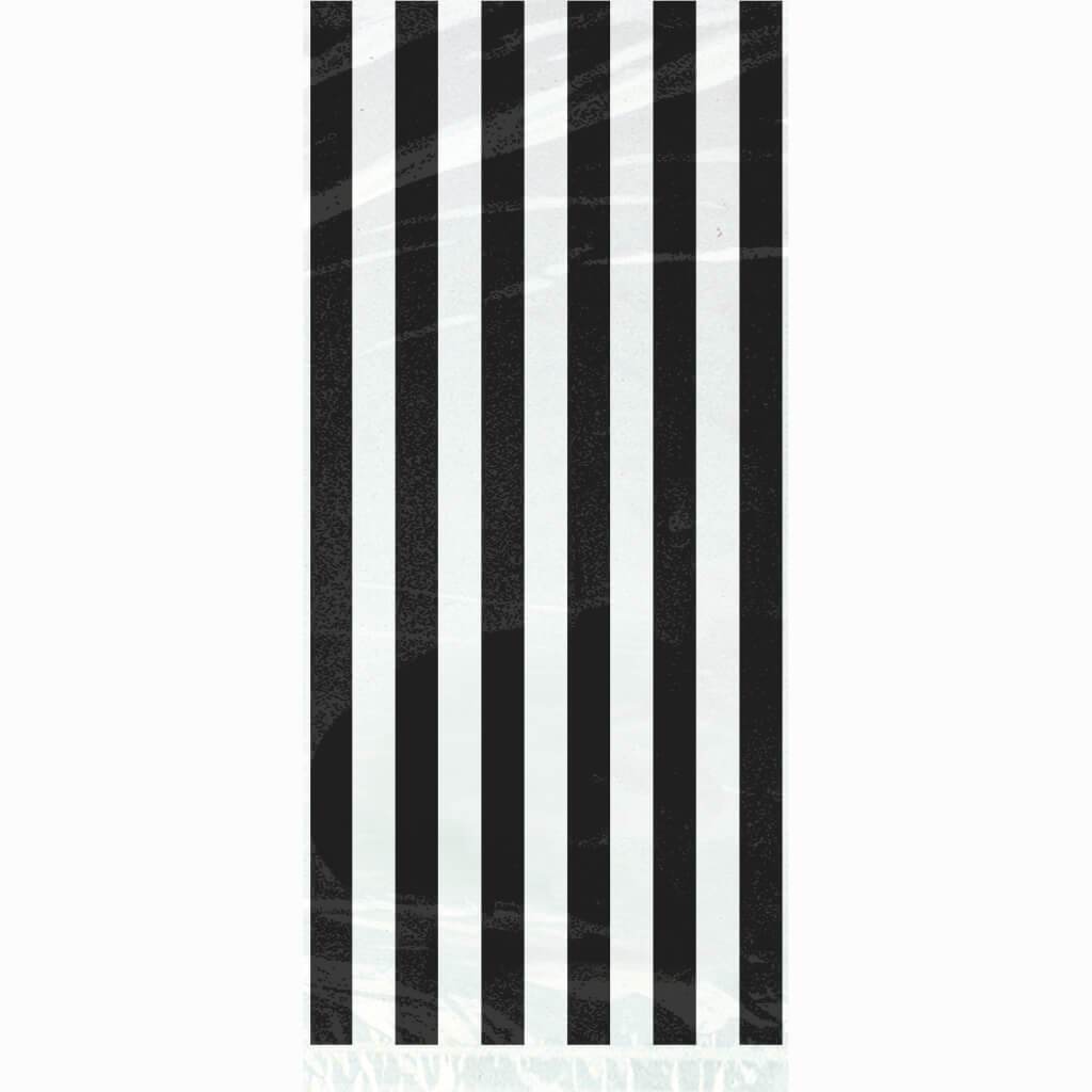 Cellophane Bags 20ct, Midnight Black Stripes 