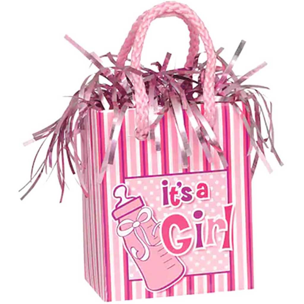 It&#39;s A Girl Bottle Mini Gift Bag Balloon Weight