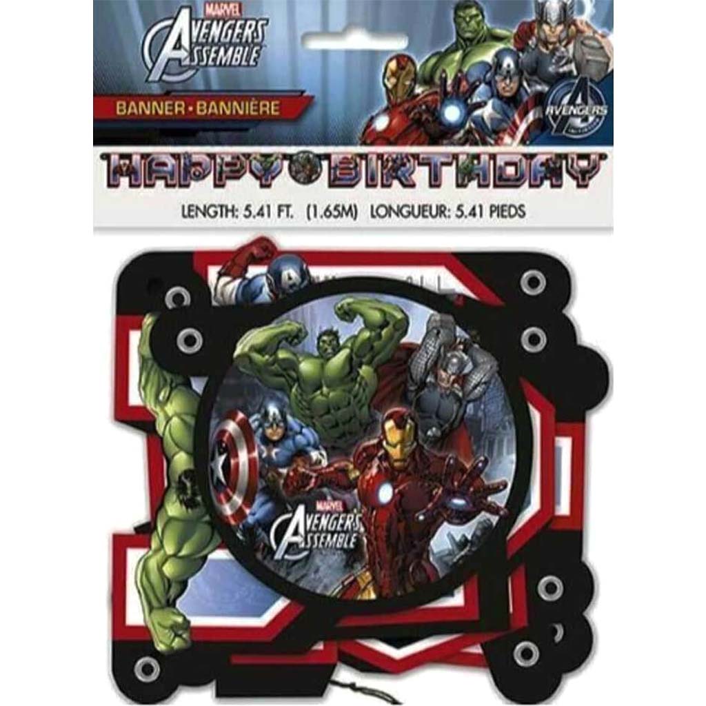 Avengers Happy Birthday Banner 