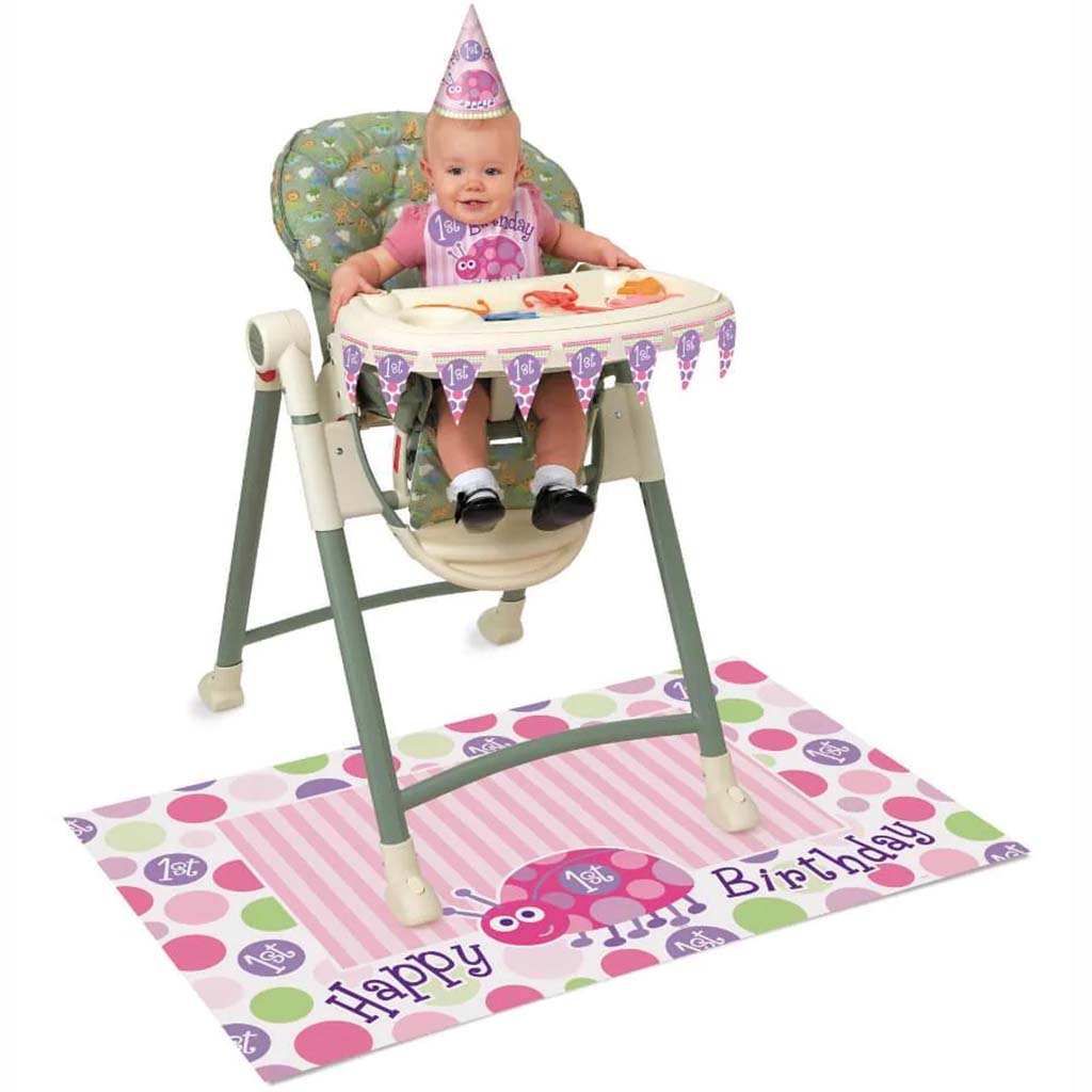 High Chair Kit First Birthday Ladybug 