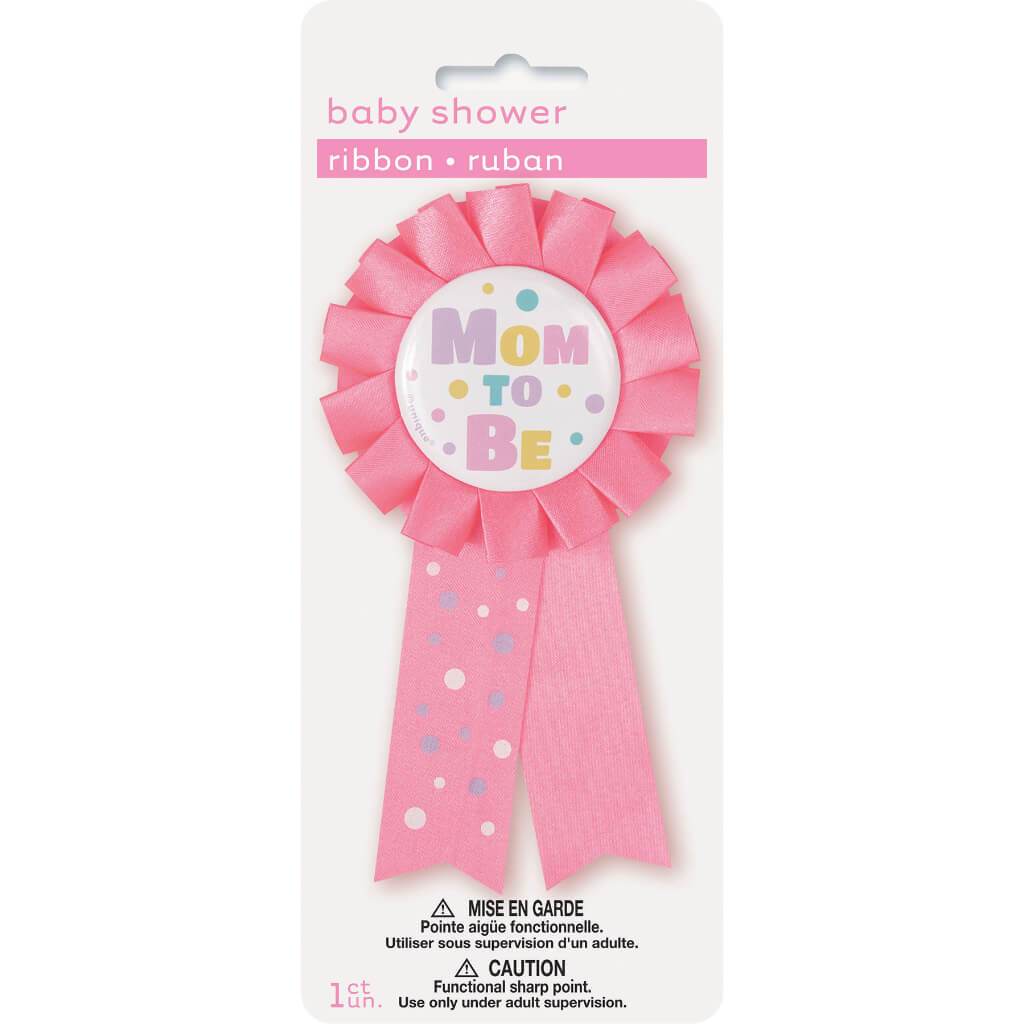 Award Ribbon, Pink Mom To Be 