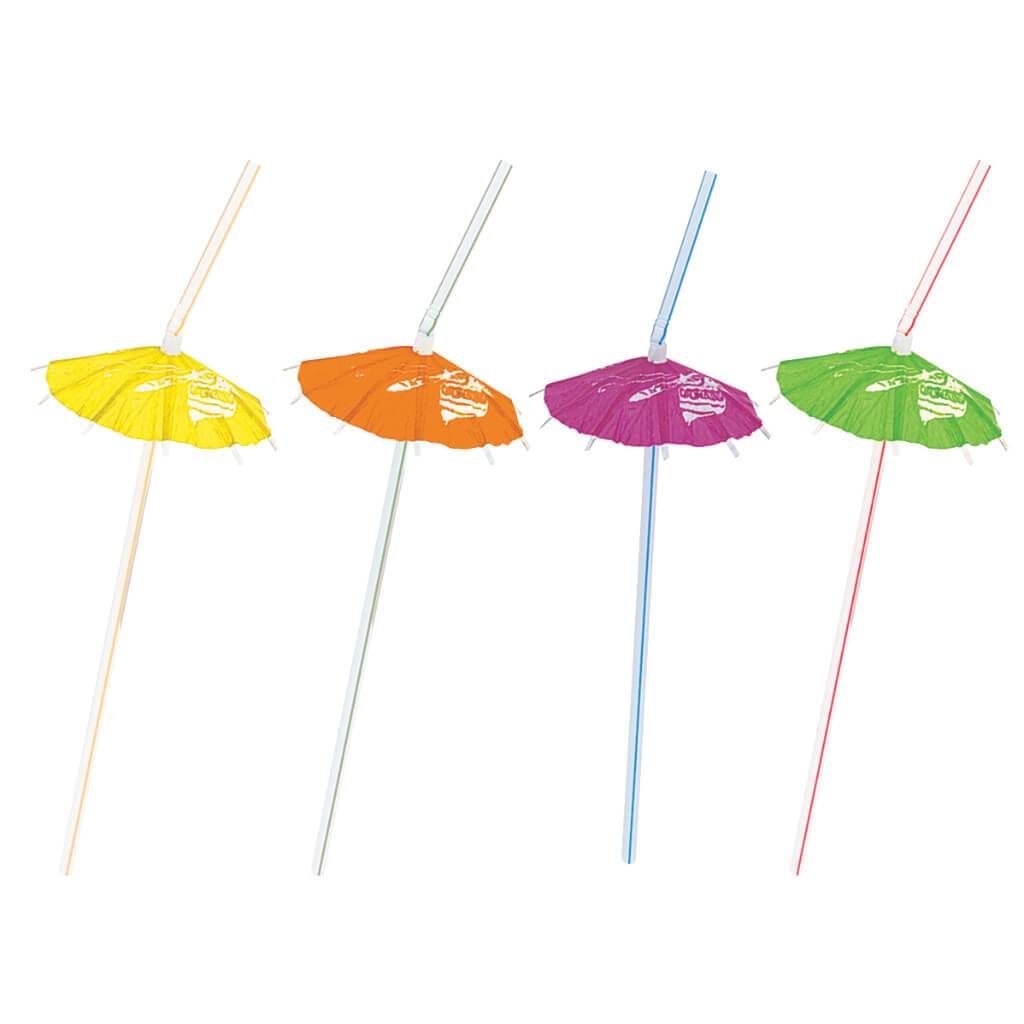 Umbrella Straws 6ct, Luau 