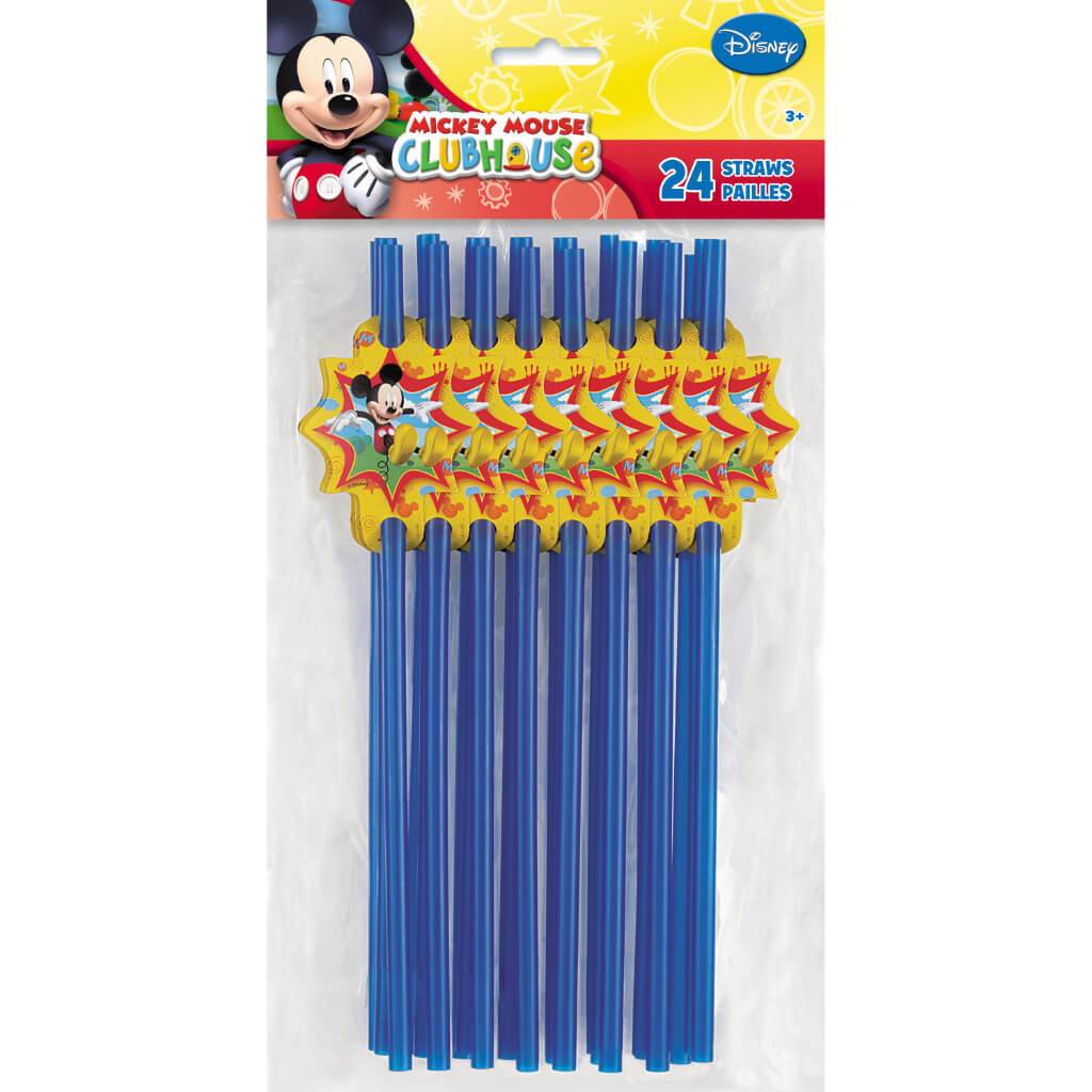 Straws 24ct, Mickey&#39;s Clubhouse Party 