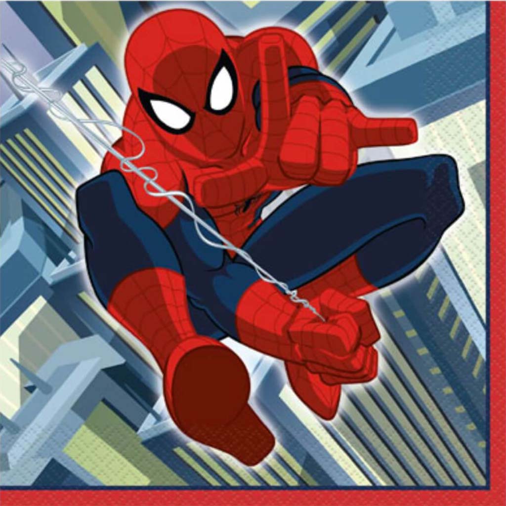 Spiderman Lunch Napkins, 16ct 