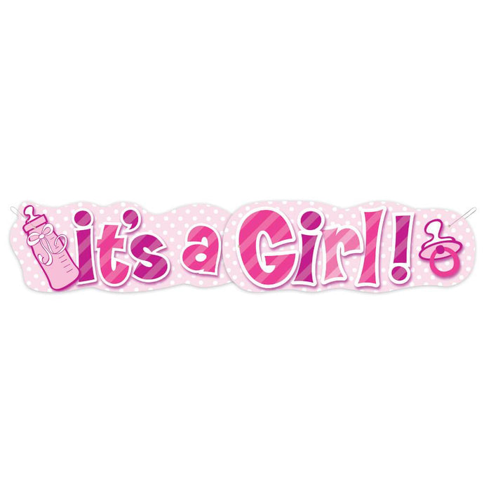 Giant Jointed Banner, It's a Girl Bottle 