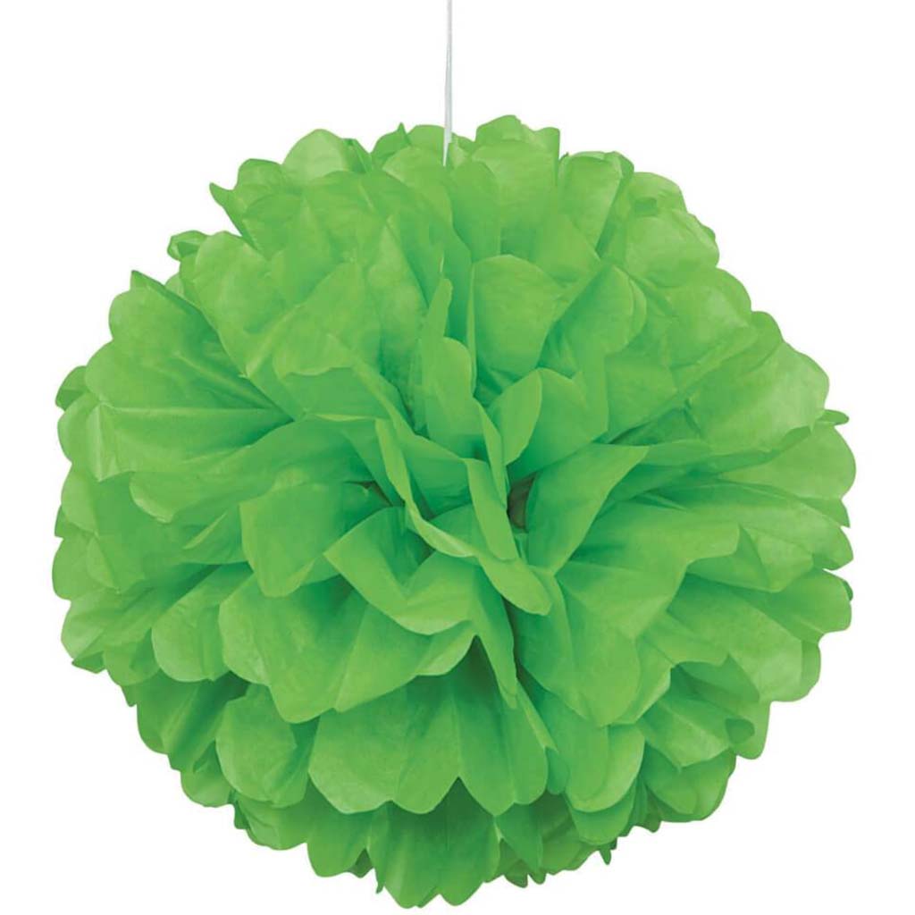 Tissue Pom Pom 16in, Lime Green 