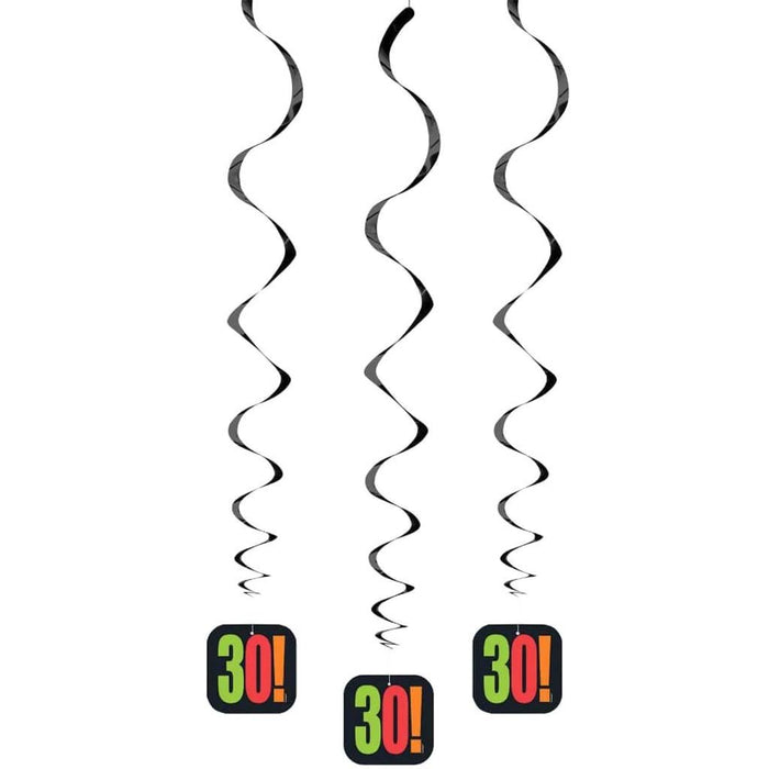 Whirls 26in Multicolor "30" 