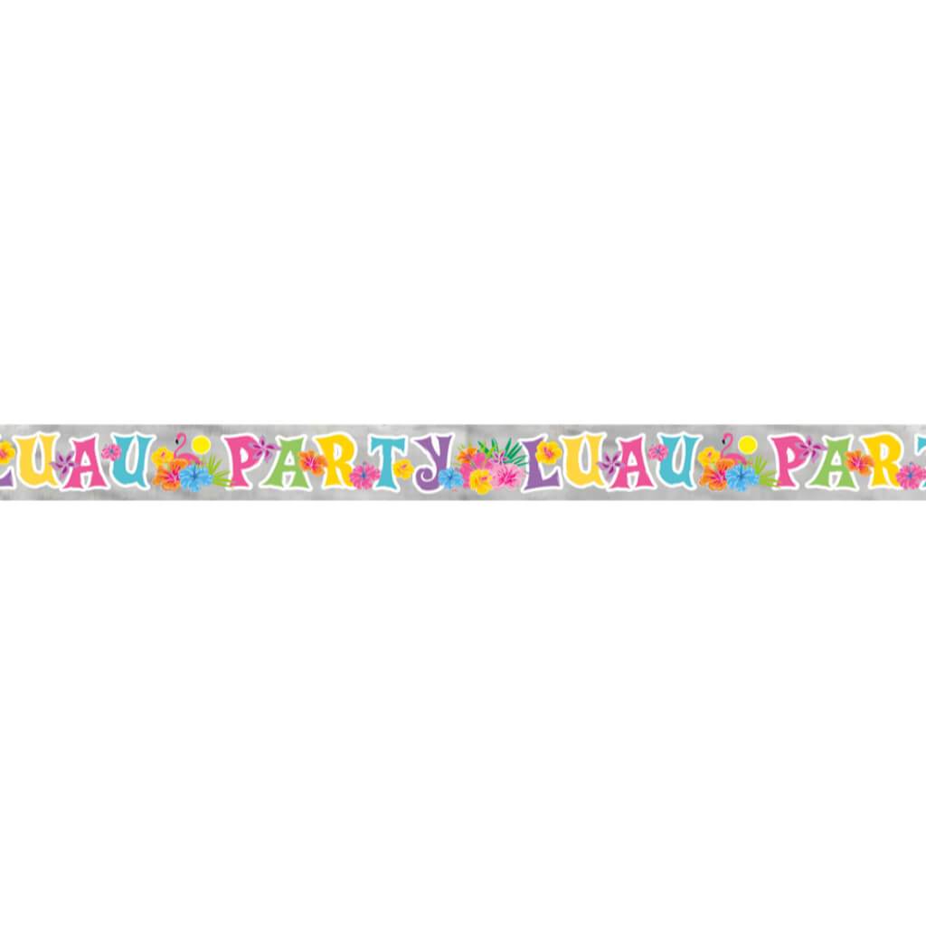 Foil Banner 9ft, Luau Party 