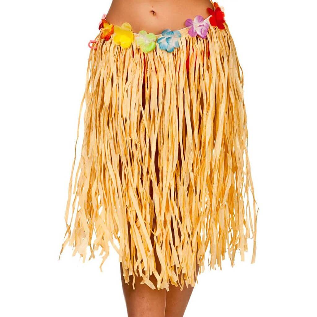 Deluxe Hula Skirt Raffia