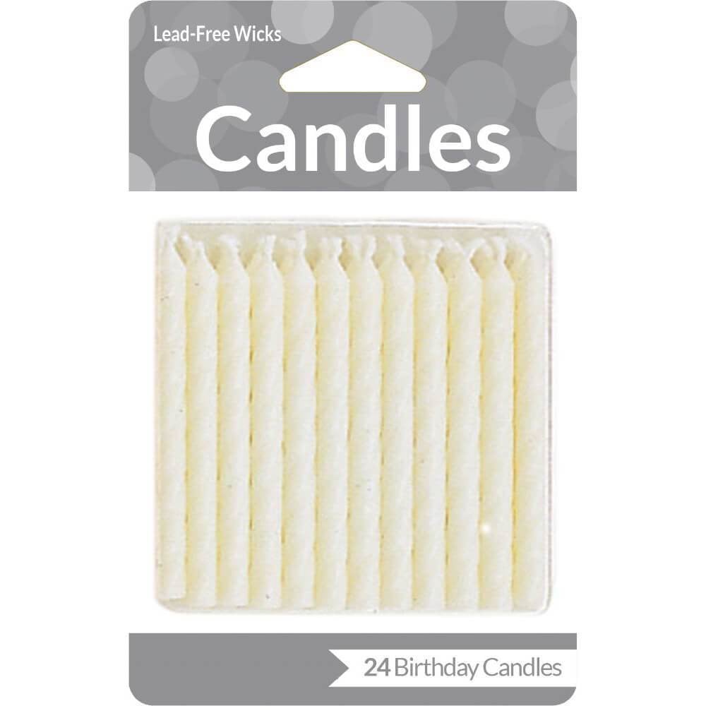 Birthday Candle White, 24ct 