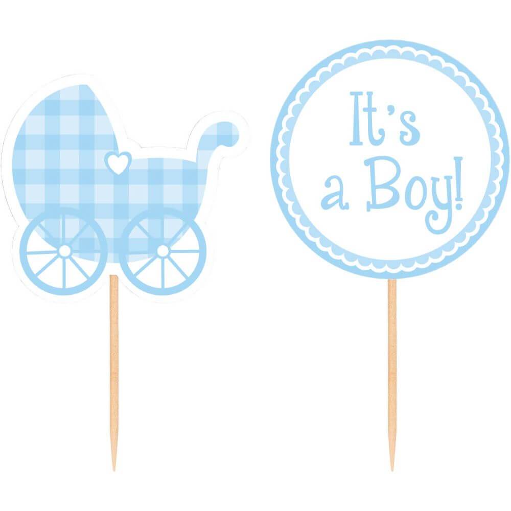 Baby Boy Cupcake Picks 