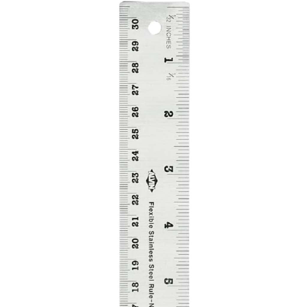 Flexible Stainless Steel Ruler 15in 