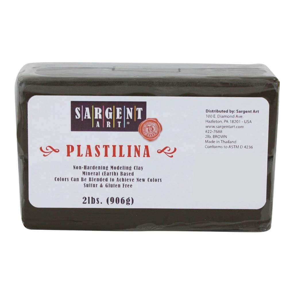 Non-Hardening Plastilina Modeling Clay Solid 2lb