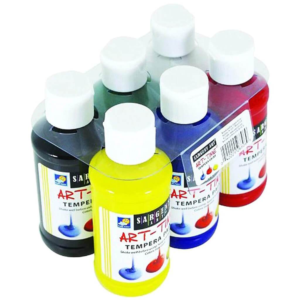 Tempera Paint Primary Color Set 4oz 6ct