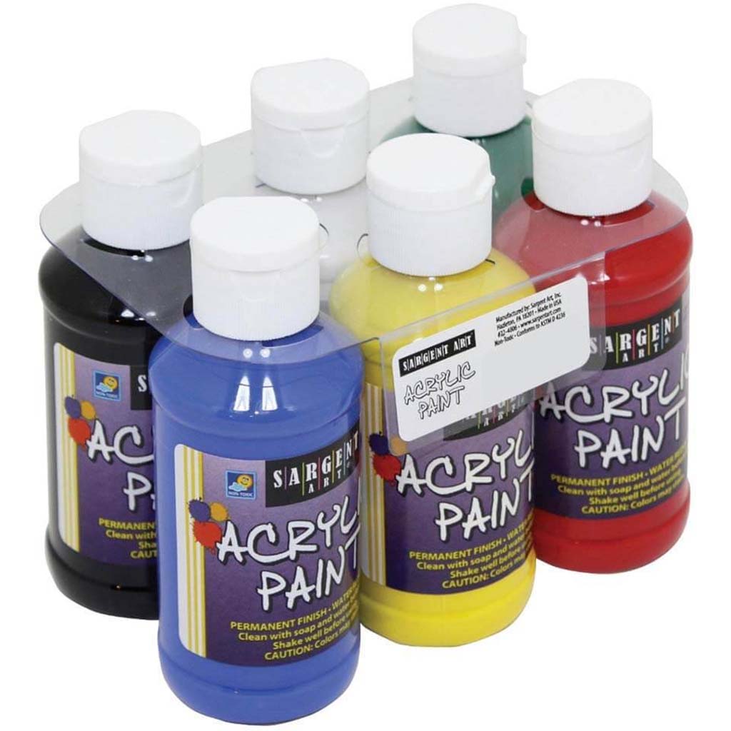 Acrylic Paint Set Primary 4oz