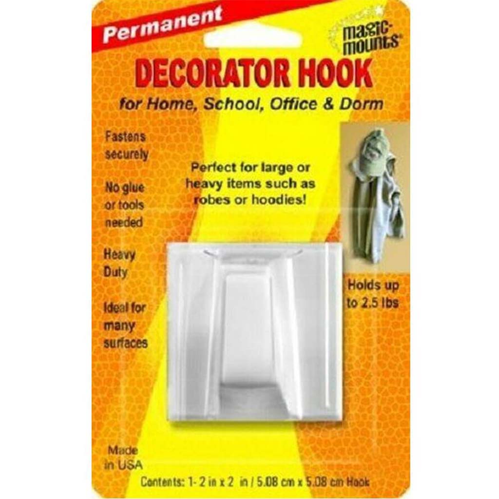 DECORATOR HOOK 2&quot; X 2&quot; 