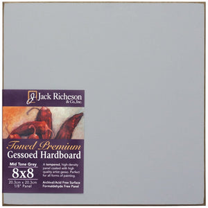 Toned Premium Gessoed Hardboard Mid Tone Gray