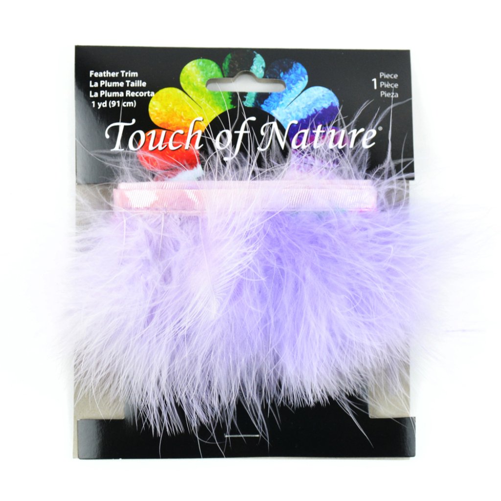 Fluffy Feather Marabou Trim La Vender Lavender 