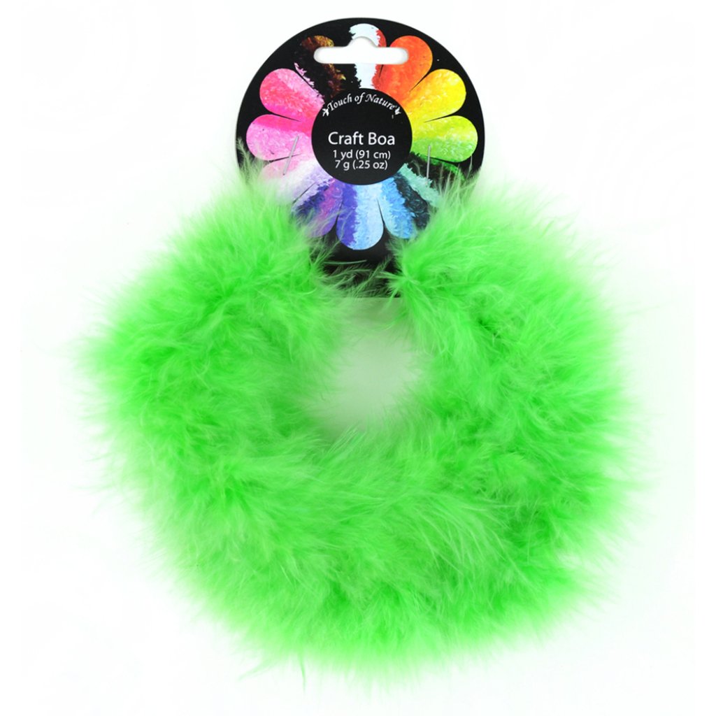 Fluffy Craft Boa 7Gm 1 Yd Hot Lime Hot Lime 