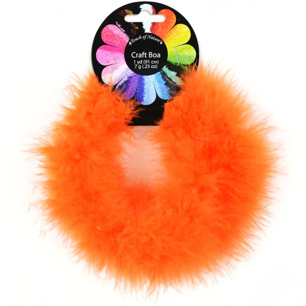 Fluffy Craft Boa 7Gm 1 Yd Oran Ge Orange 