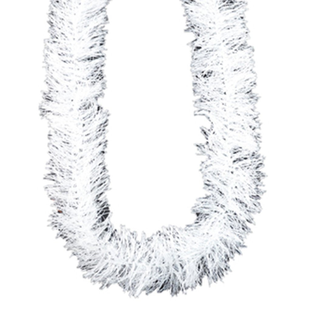 Nylon Thread Garland 28G White /Silver Metallic Lurex 2Yds White 