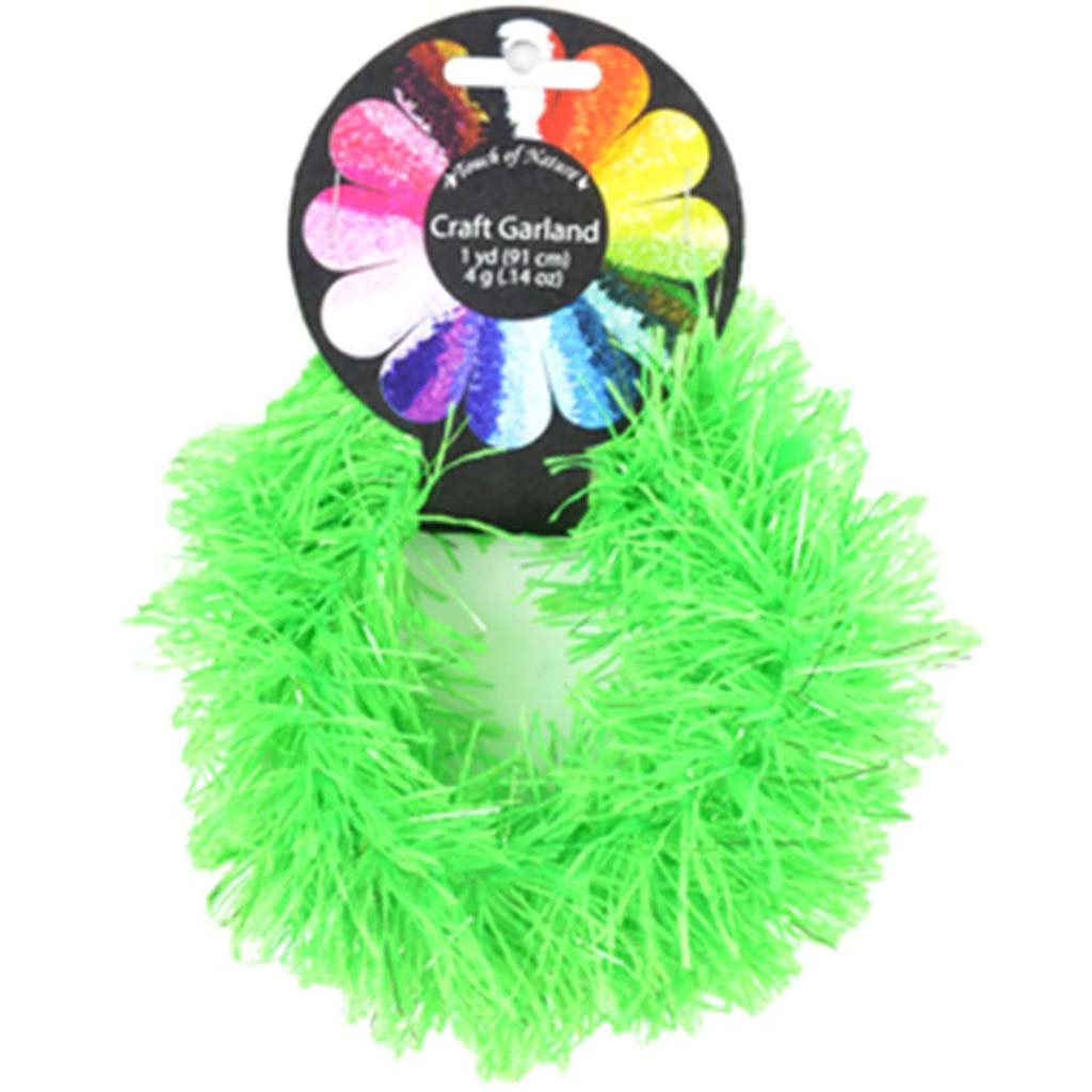 Nylon Thread Craft Garland 4G Lime/Lime Lurex 1Yd 1Pc Lime 