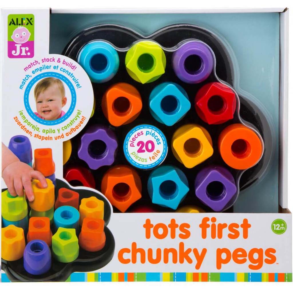 Tots First Chunky Pegs Baby Toddler Sorting Activity