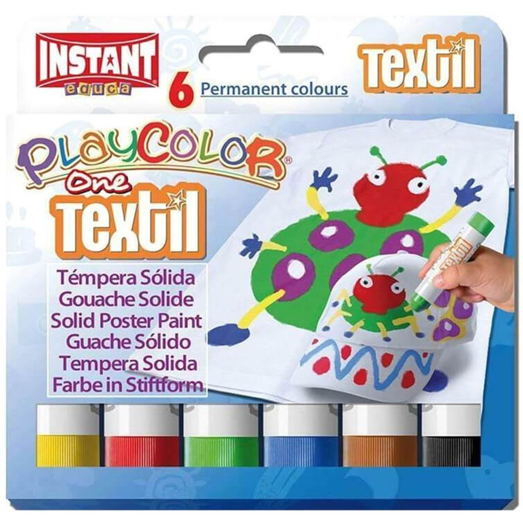 Playcolor One Textil 6 Permanent Colors