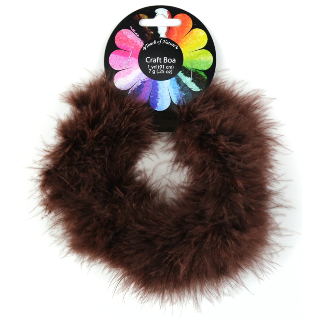 Fluffy Craft Boa 7Gm 1 Yd Choc Olate Choclate 