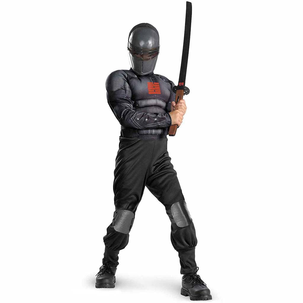 G.I. Joe Retaliation Snake Eyes Light Up Deluxe Muscle Chest Child Costume (10-12) Large