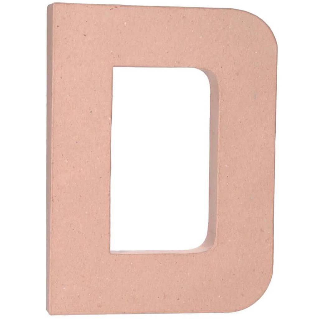 PAPER MACHE LETTER D 12X1.5IN 